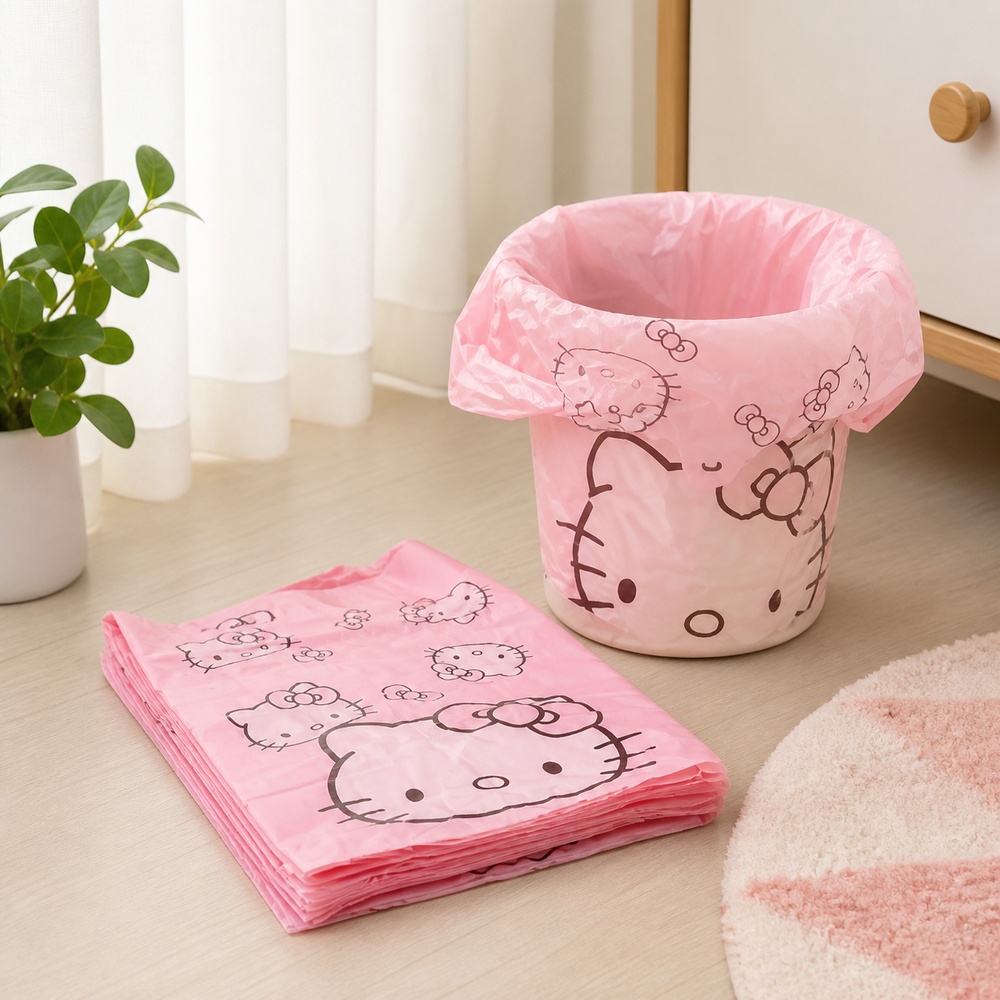 Pink Cartoon Cat Printed Vest  - огляд і ціна Commercial Kitchen Bin